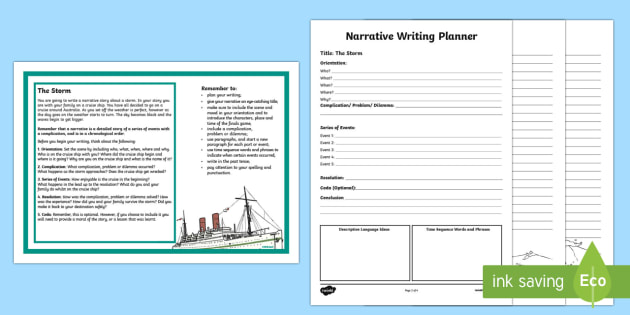 Year 5 Narrative Writing Writing Worksheet / Worksheet-Australia