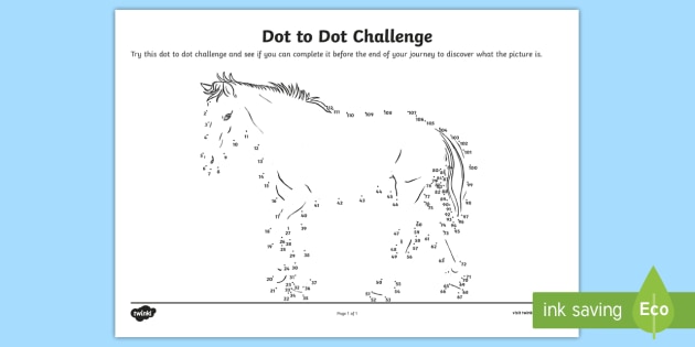 Dot To Dot For Kids 1 100 Count Activity Primary Resources