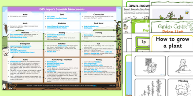 Eyfs Enhancement Ideas And Resources Pack To Support Teaching On Jaspers 5095