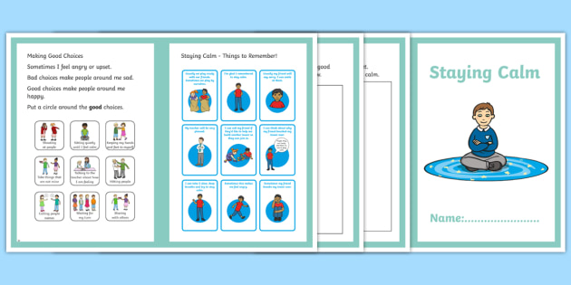 Staying Calm Activity Booklet Teacher Made 