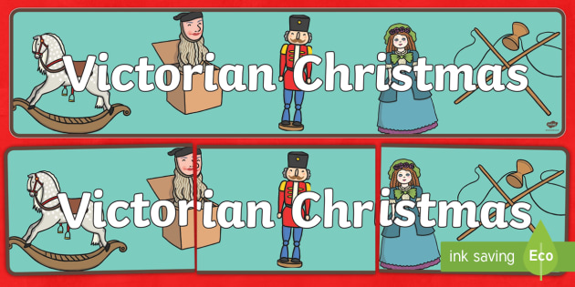 Victorian Christmas Banner Christmas Victorian Victorians