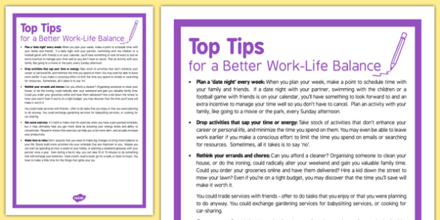 Care Staff Top Tips to Build in Work-Life Balance