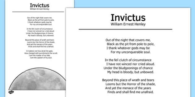 invictus poem words