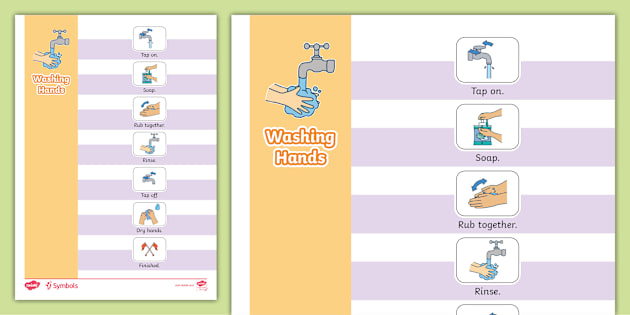 Hand Washing Routine Visual Chart Free Printable Debic321