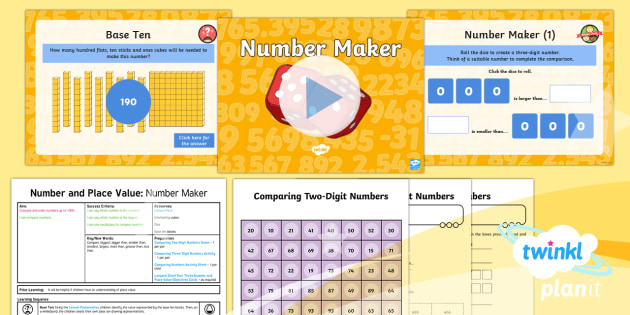 PlanIt Maths Y3 Number and Place Value Lesson Pack Compare and Order ...