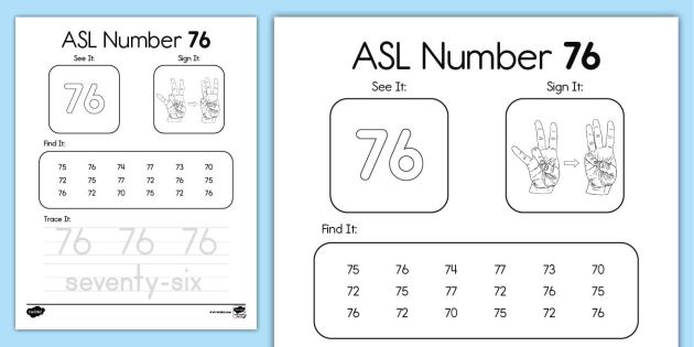 その他 ASL asl-number-76-activity-us-m-