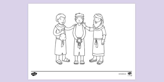 joseph son of jacob coloring pages