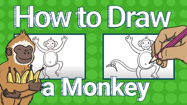 How to Draw a Monkey | Twinkl Kid's TV (teacher made)