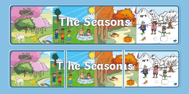 The Seasons Display Banner (teacher made) - Twinkl
