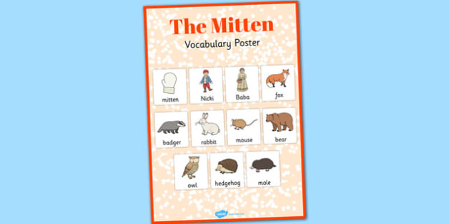 The Mitten Vocabulary Poster Teacher Made