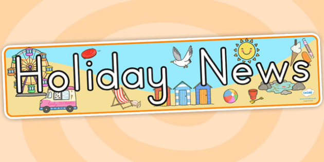 Free Holiday News Display Banner Teacher Made