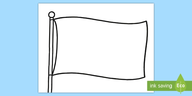 Blank Flag Template - Geography (Teacher-Made) - Twinkl