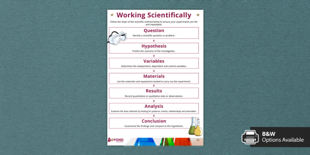 Working Scientifically Poster Beyond Science Secondary 8717