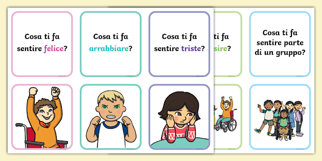 Carte di sentimento per bambini - Educativo prezioso con 33 carte