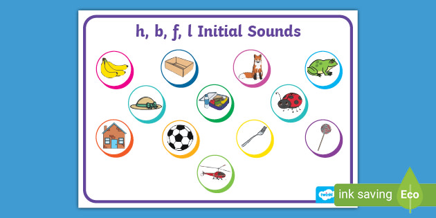 EYFS h, b, f, l Initial Sounds Activity (teacher made)