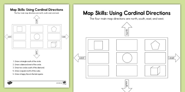 Map Worksheets For Second Grade Goldilocks And The Three Bears Cut And