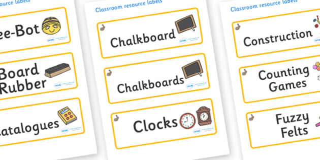 Rabbit Themed Editable Additional Classroom Resource Labels
