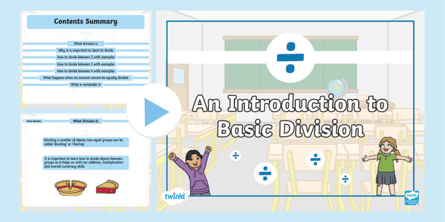 An Introduction To Basic Division PowerPoint