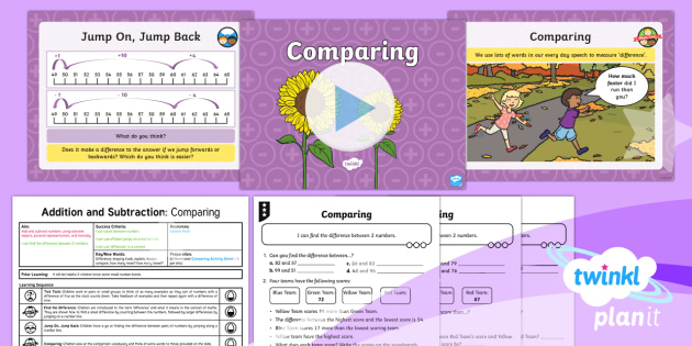 Planit Maths Y2 Addition And Subtraction Difference 1 Lesson Pack