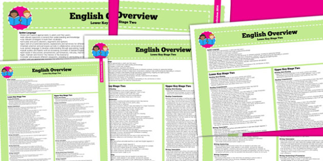 2014 National Curriculum KS2 English Overview (teacher made)
