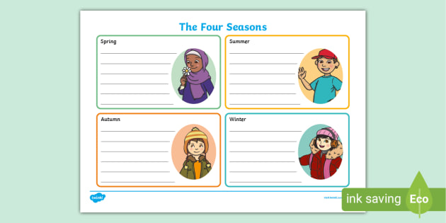 The Four Seasons Writing Frame (teacher made)