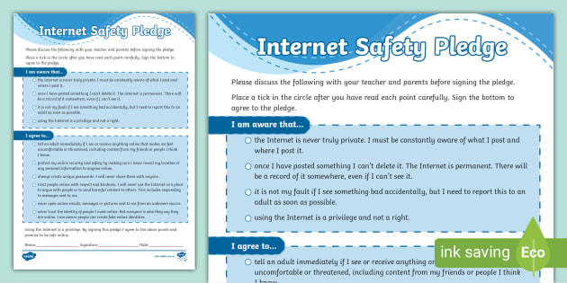 Internet Safety Pledge