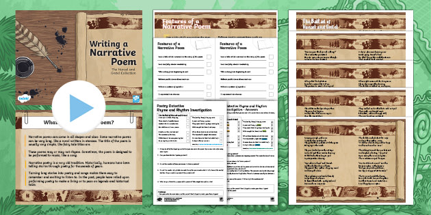 Writing Narrative Poems KS2 Resource Pack Twinkl Originals