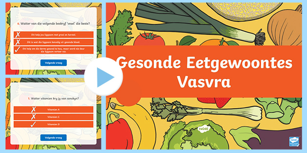 Gesonde Eetgewoontes Vasvra Powerpoint Teacher Made