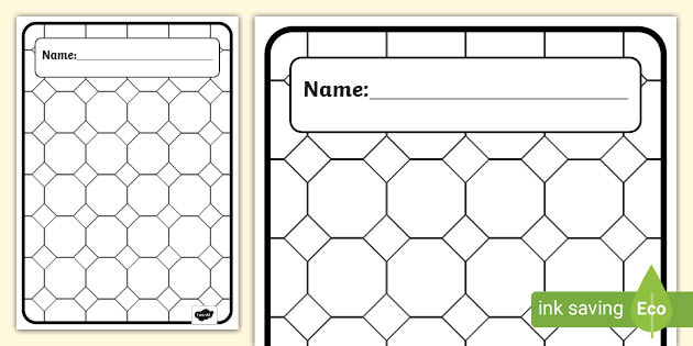 FREE! - Octagon Shape Colouring Book Cover (teacher made)