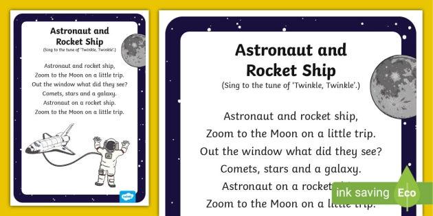 Astronaut And Rocket Ship Song (teacher made)