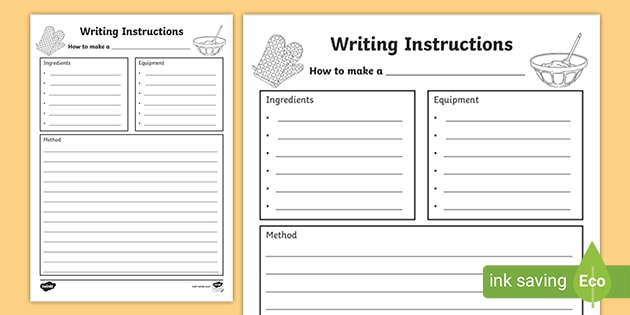 Recipe Template KS2 Primary Resources teacher Made 