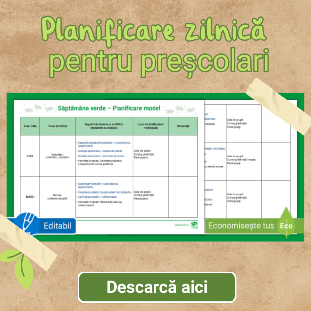 Planificare preșcolari