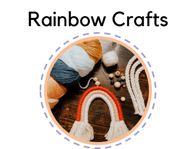 Rainbow Craft  Ribbon Weaving (teacher made) - Twinkl
