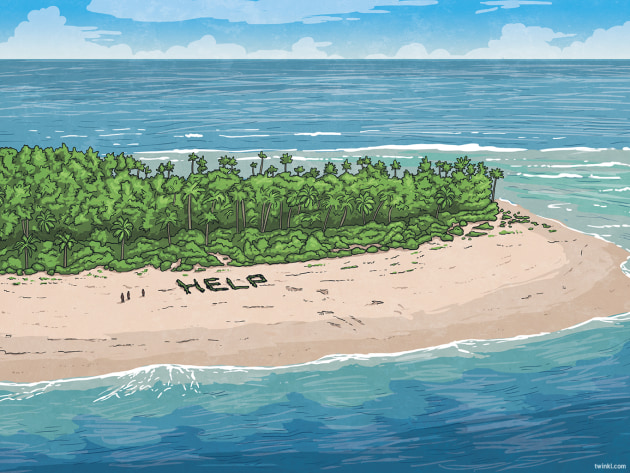 ‘Help’ Sign Leads to Desert Island Rescue - Twinkl NewsRoom