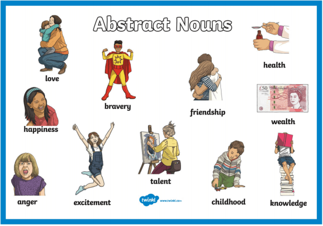 Abstract noun examples