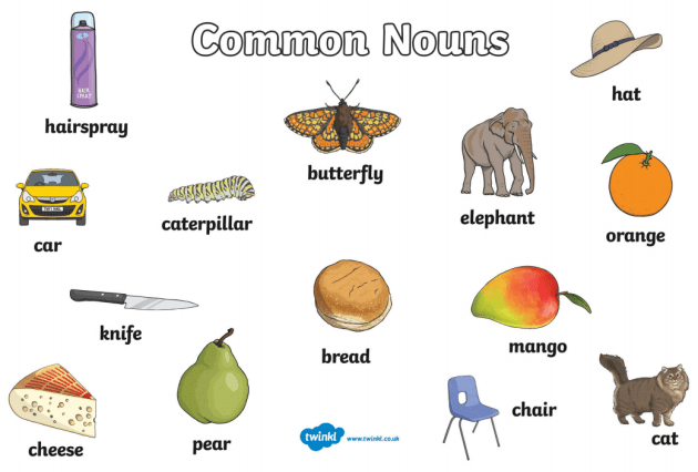 list of nouns for kids