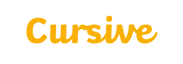 What is cursive handwriting? - Twinkl
