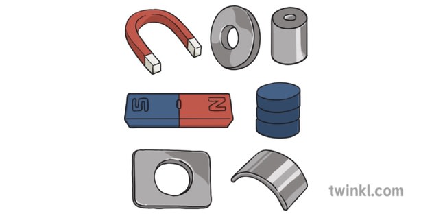 Image showing the seven different magnets