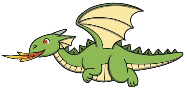 Green dragon mythical creatures. Life of a dragon.