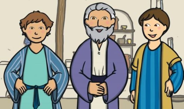 return of the prodigal son clipart house