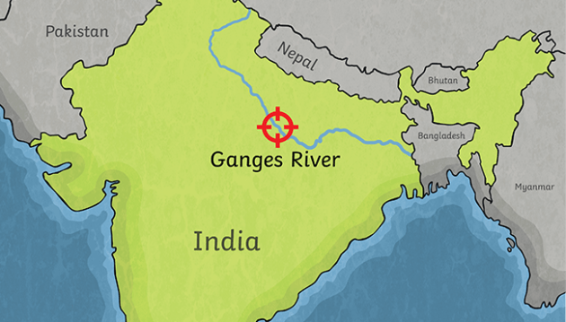 Map Of India Ganges River