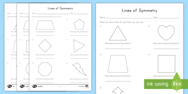 Lines of Symmetry - Definition, Examples, and Diagrams