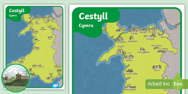 Darganfyddwch Hanes Cymru: Rhestr o Gestyll Cymreig - Twinkl