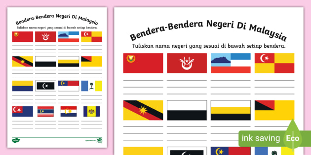 Bendera Negeri Di Malaysia - Twinkl