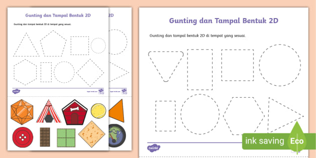 Bentuk 2D Dan Ruang - Nota Matematik Sekolah Rendah - Twinkl