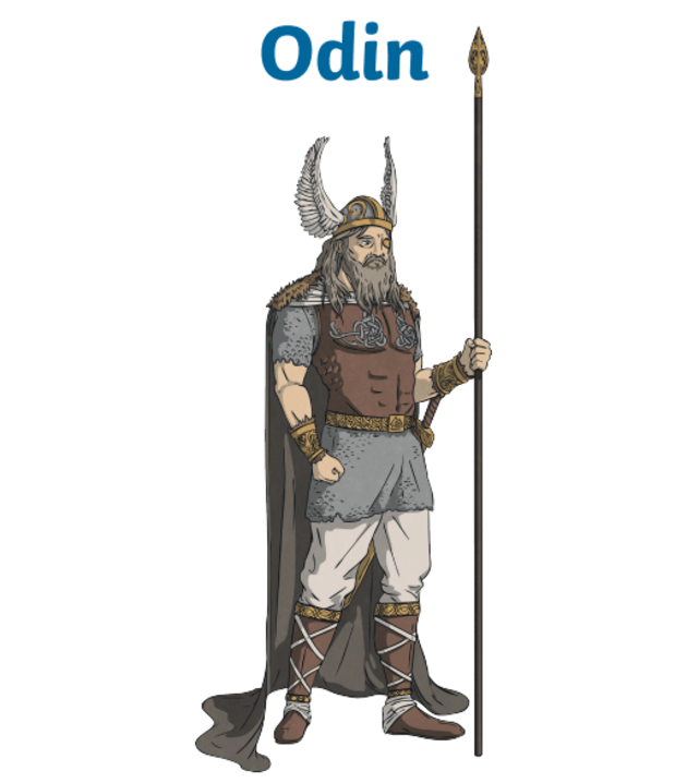 Odin the Viking God Prepares for War