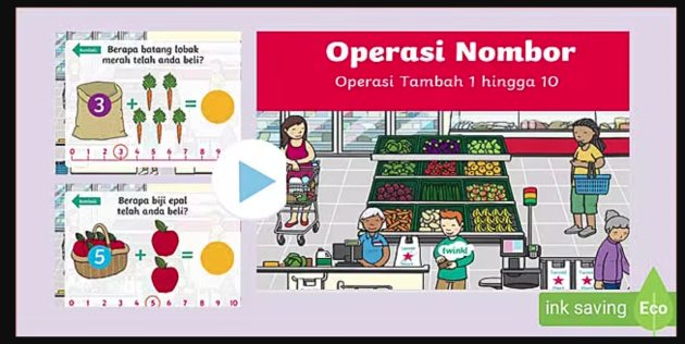 Tahun 1 Matematik Tambah Sumber Pengajaran