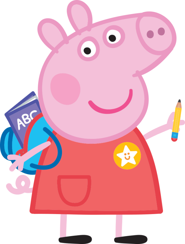 Drawings To Paint & Colour Peppa Pig - Print Design 010