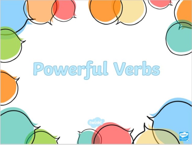 Powerful Verbs List Pdf