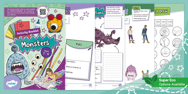 Monster Topic Monsters - Themes and Topics - GIANT Activity Mat - Parents